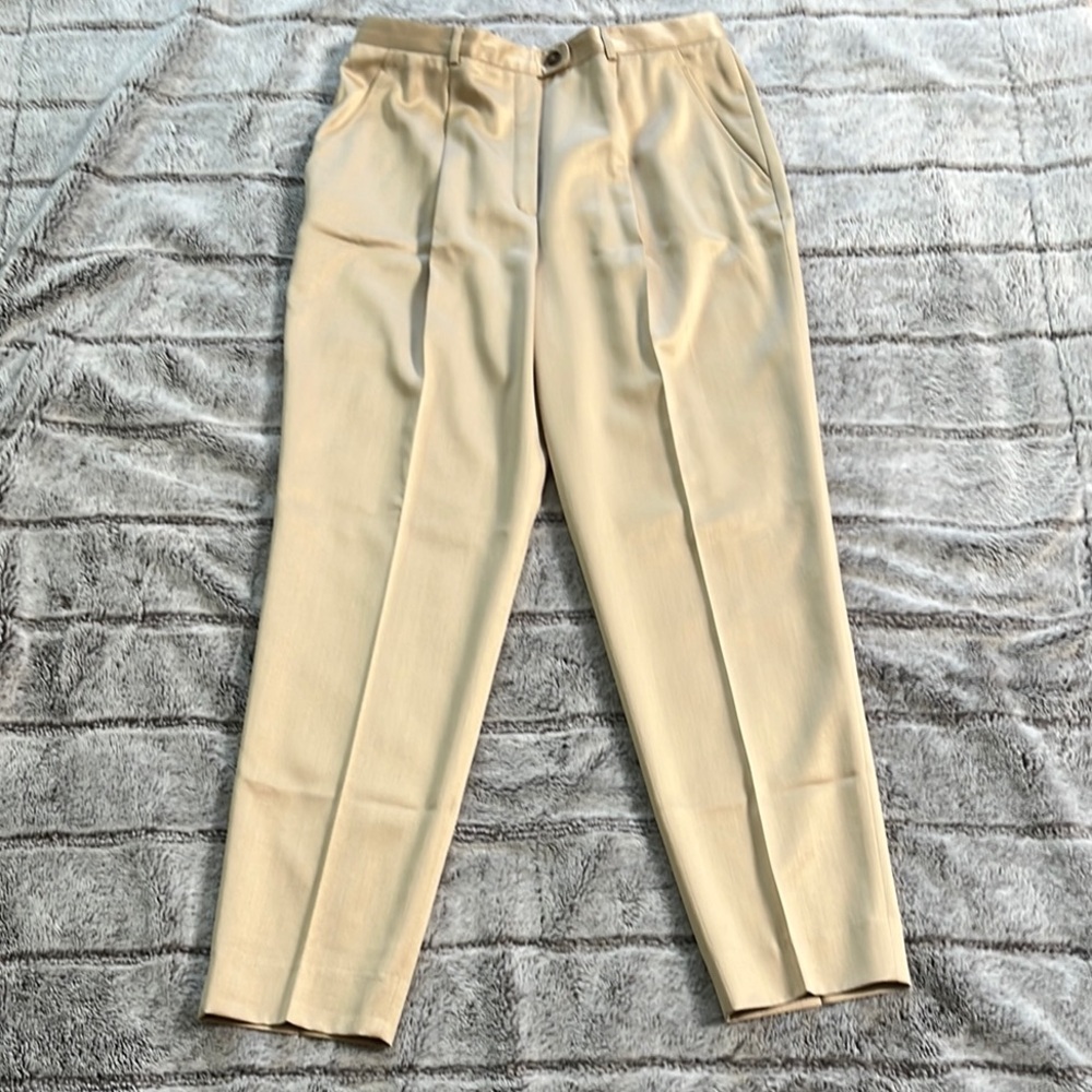 Escada Women's Vintage Cream Trousers